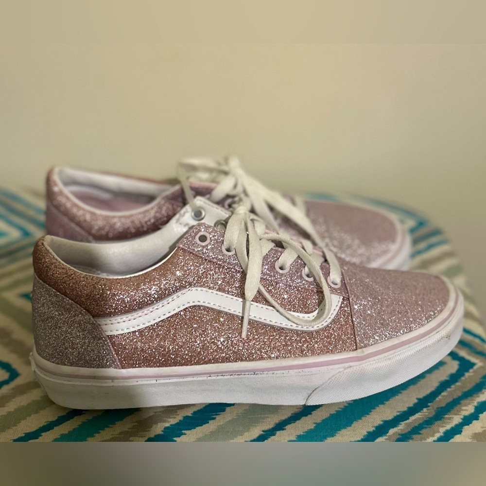 Vans Off The Wall Old Skool 2 Tone Glitter pink shoes